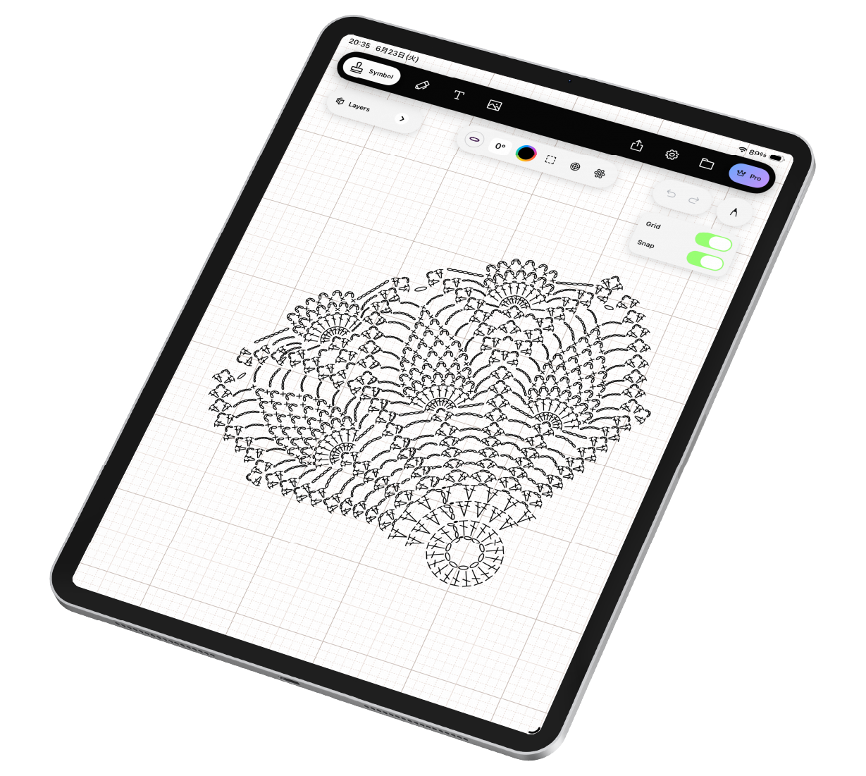 AMUU displayed on iPad
